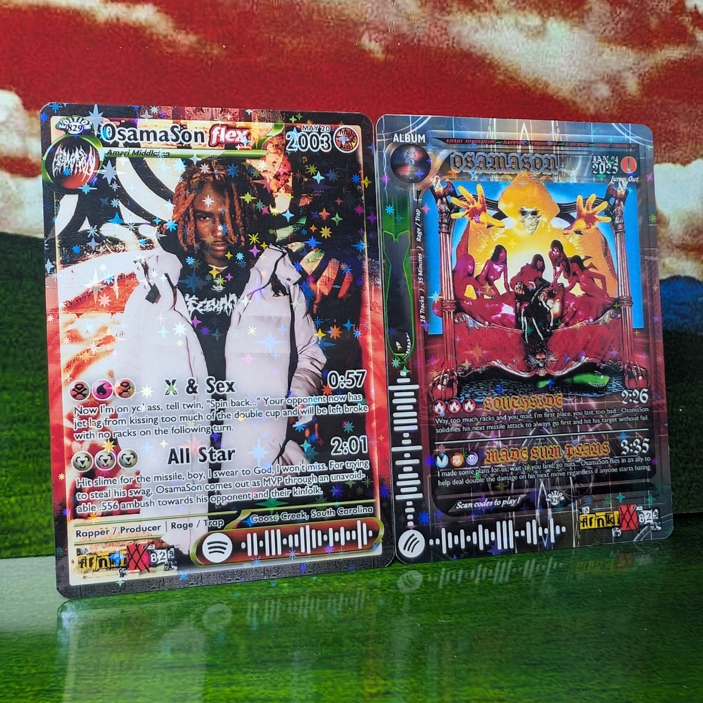 OsamaSon Holographic Trading Card Set – frnkiXX.829