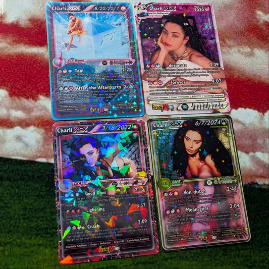Charli XCX Holographic Trading Card Set