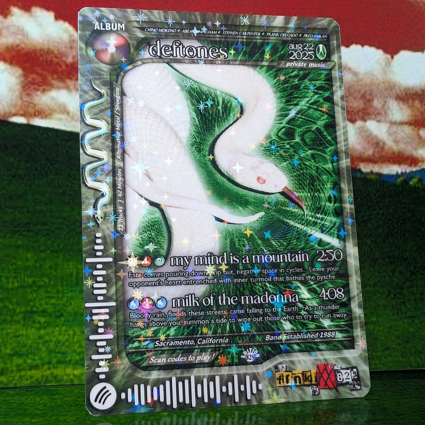 Deftones Holographic Trading Card Set
