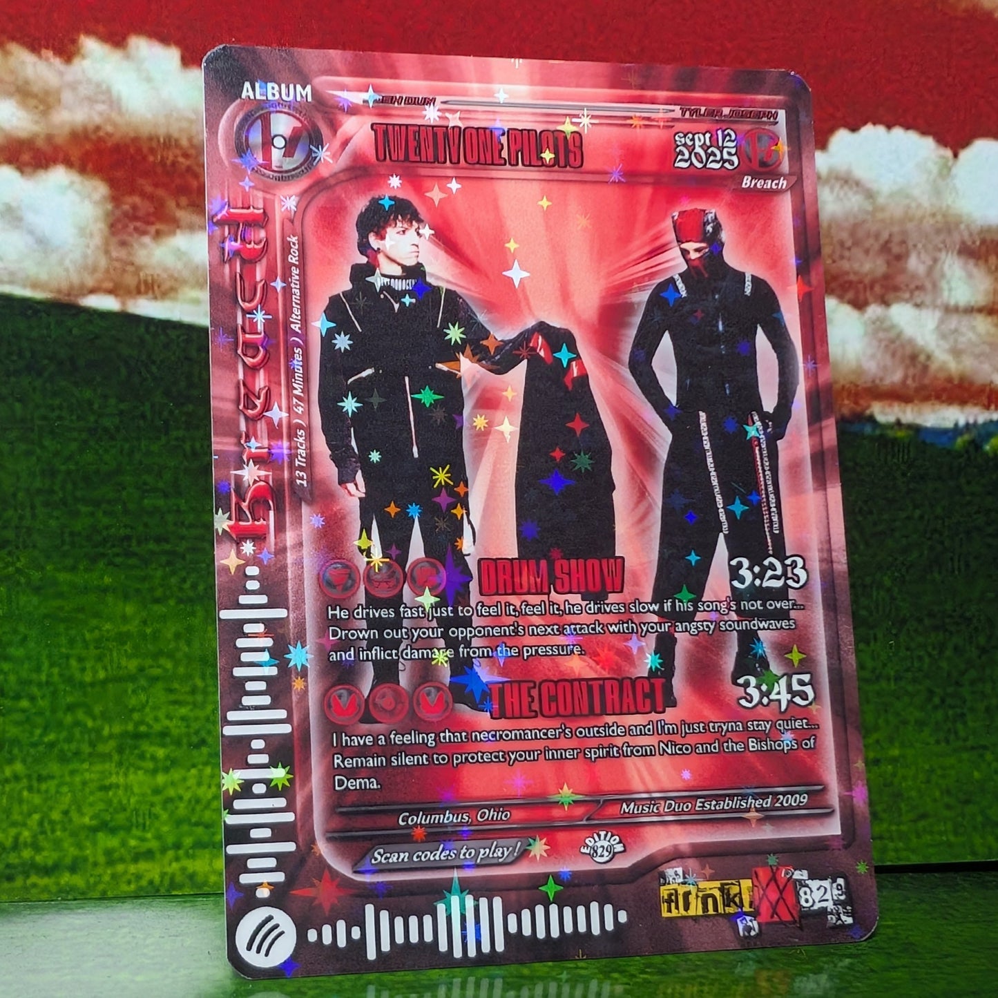 twenty one pilots Holographic Trading Card