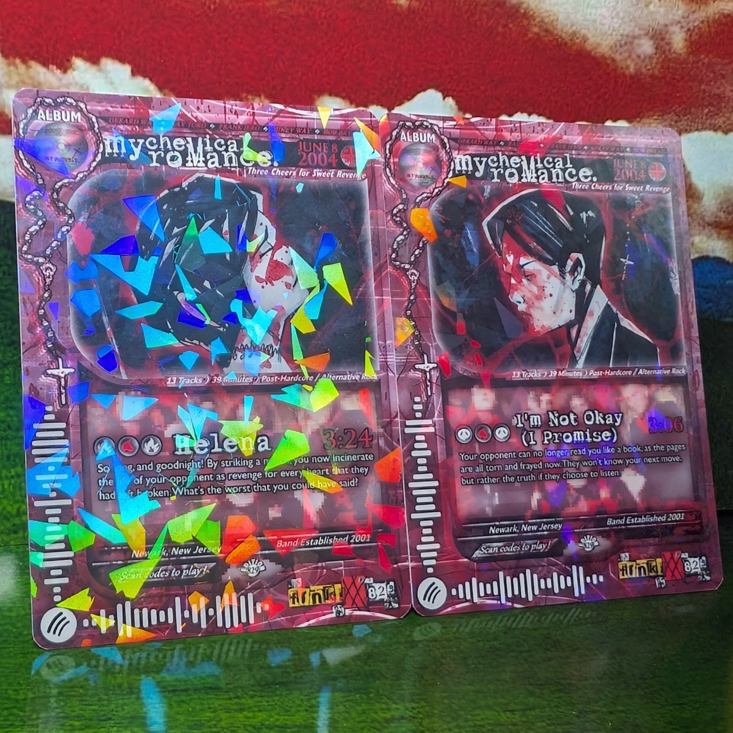 My Chemical Romance Holographic Trading Card Set