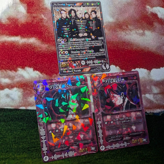 My Chemical Romance Holographic Trading Card Set