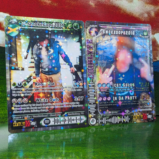 smokedope2016 Holographic Trading Card Set