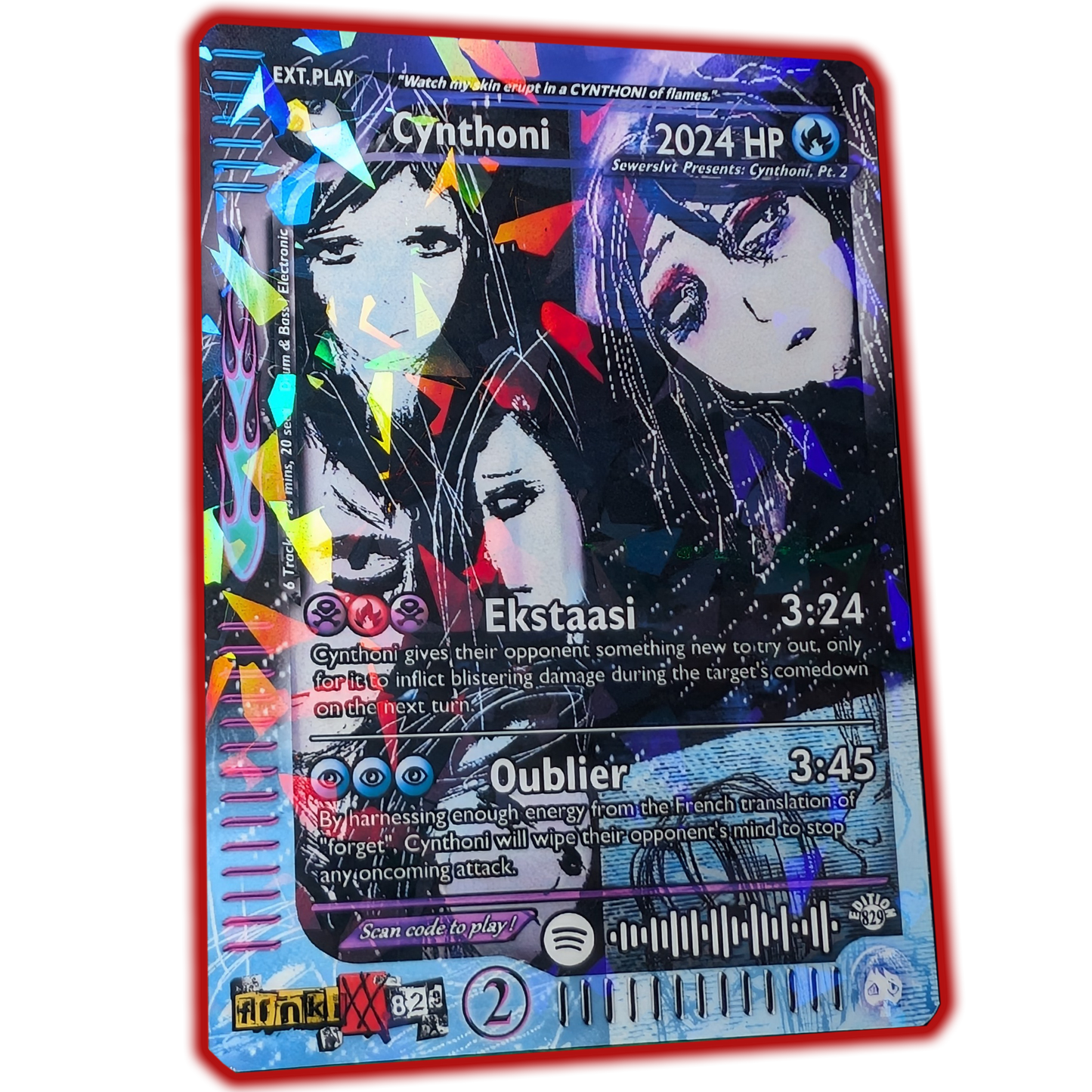 Sewerslvt/Cynthoni Holographic Trading Card Set