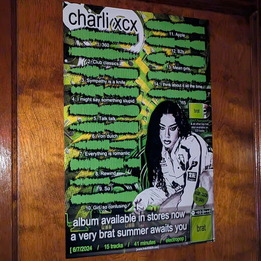Charli XCX - "brat" Poster