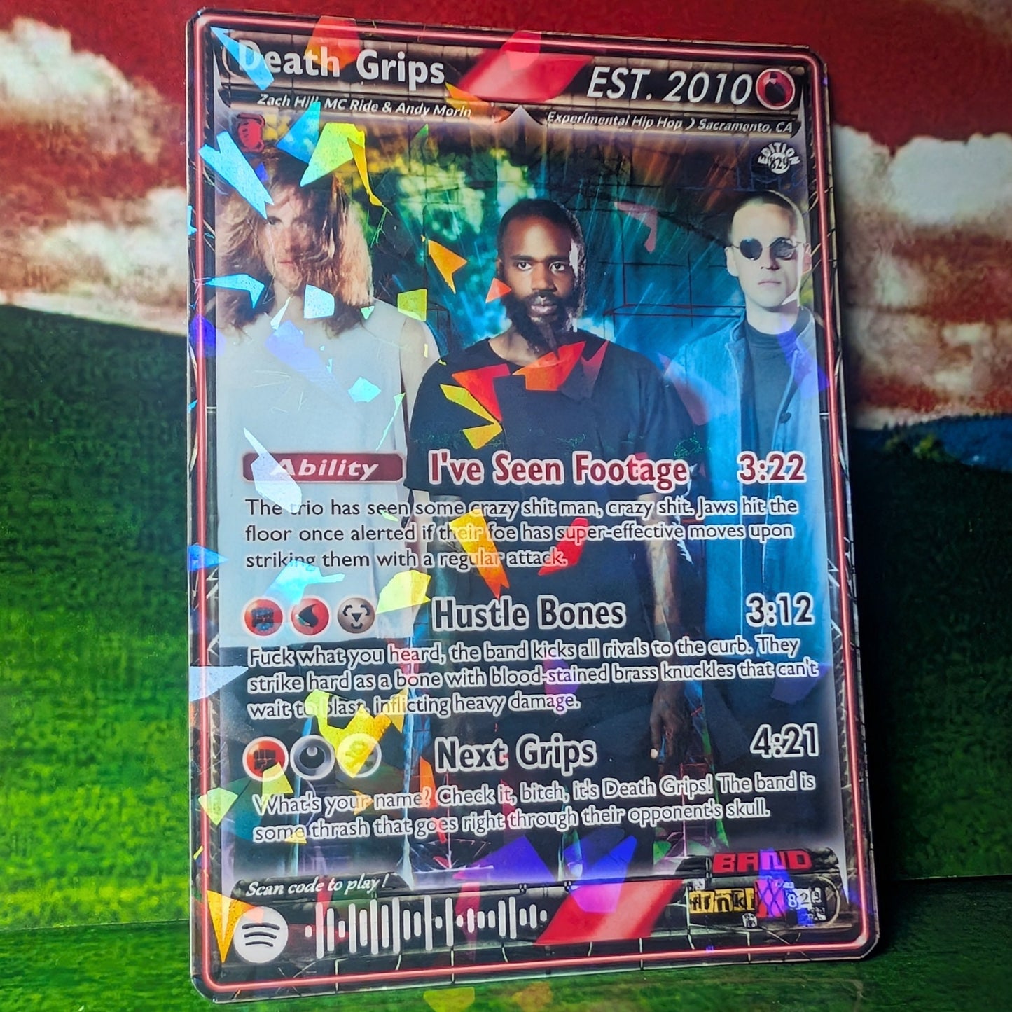 Death Grips Holographic Trading Card Set