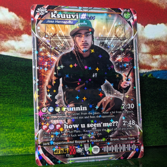 ksuuvi Holographic Trading Card