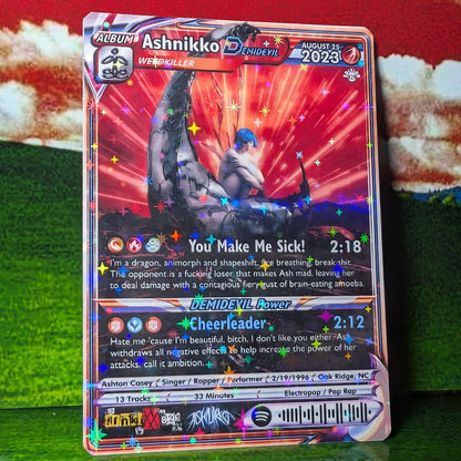 Ashnikko Holographic Trading Card Set