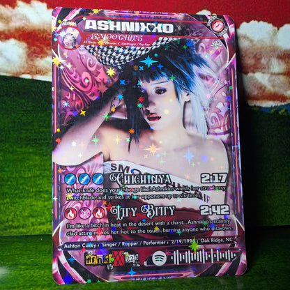 Ashnikko Holographic Trading Card Set