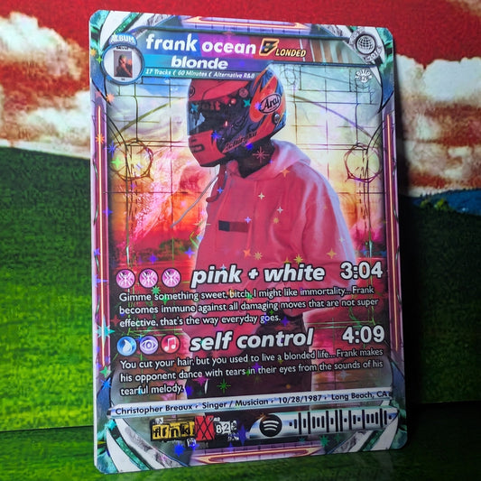 Frank Ocean Holographic Trading Card