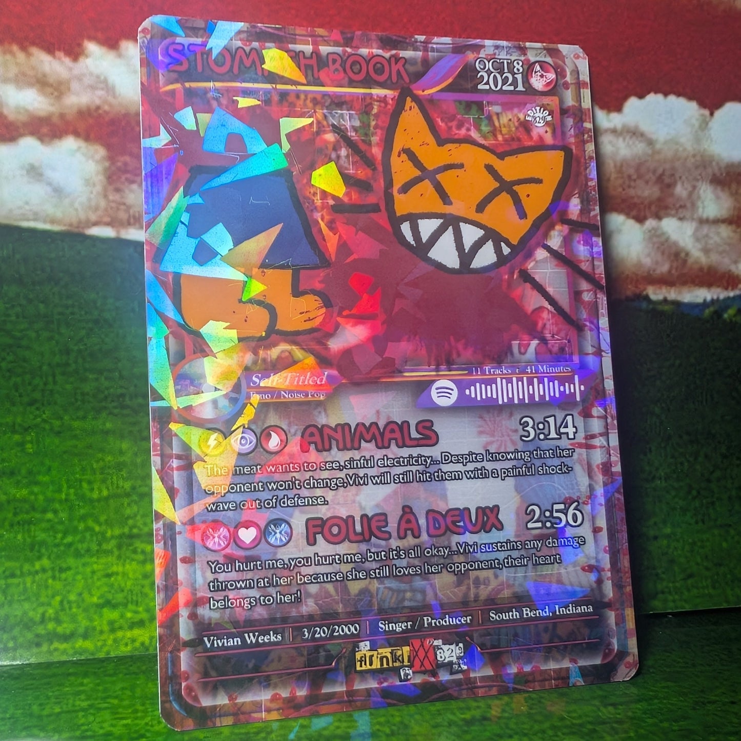 STOMACH BOOK Holographic Trading Card Set