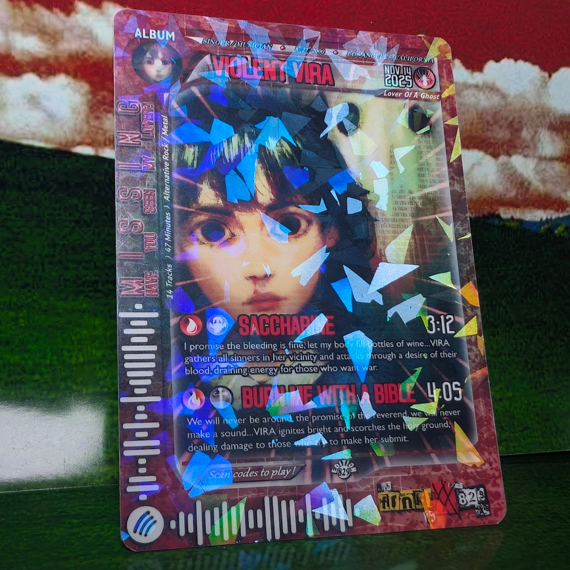 VIOLENT VIRA Holographic Trading Card Set – frnkiXX.829