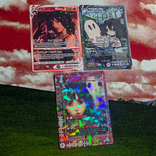 VIOLENT VIRA Holographic Trading Card Set