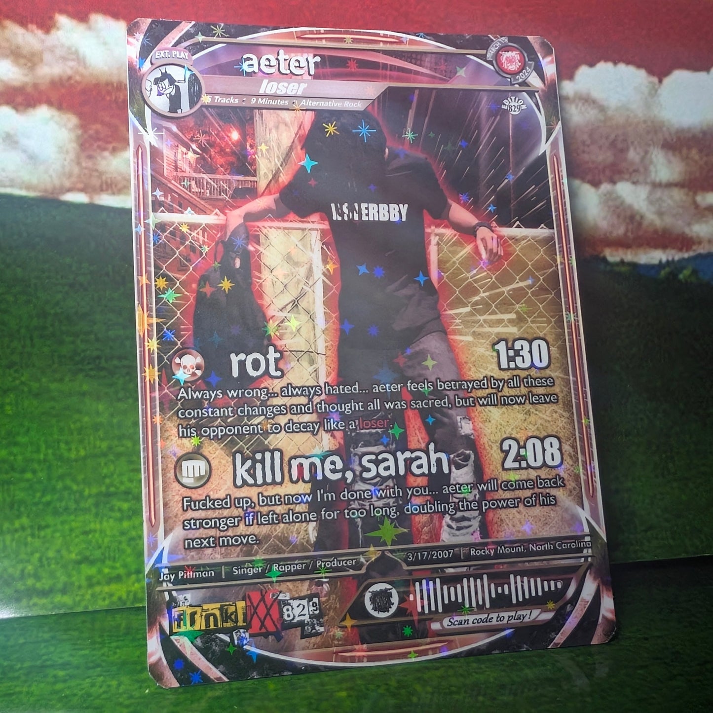 aeter Holographic Trading Card