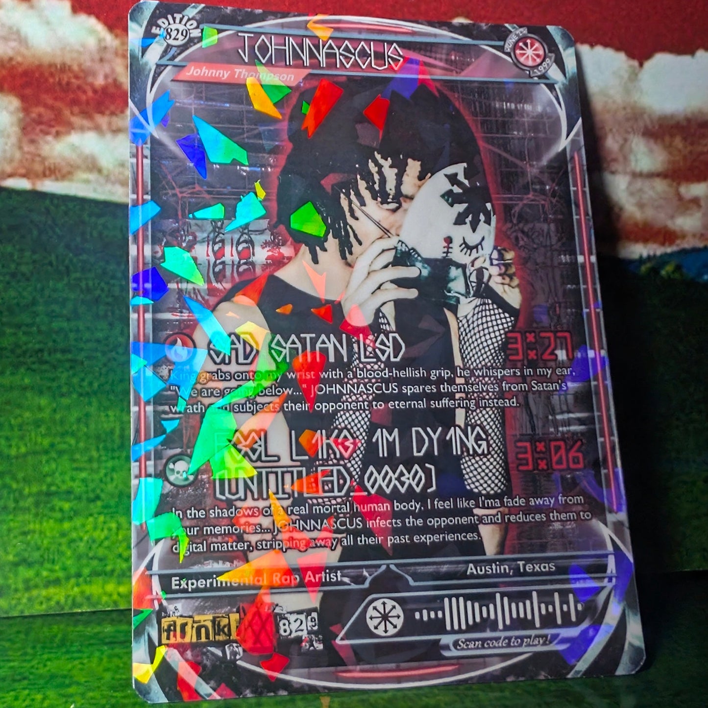 JOHNNASCUS Holographic Trading Card