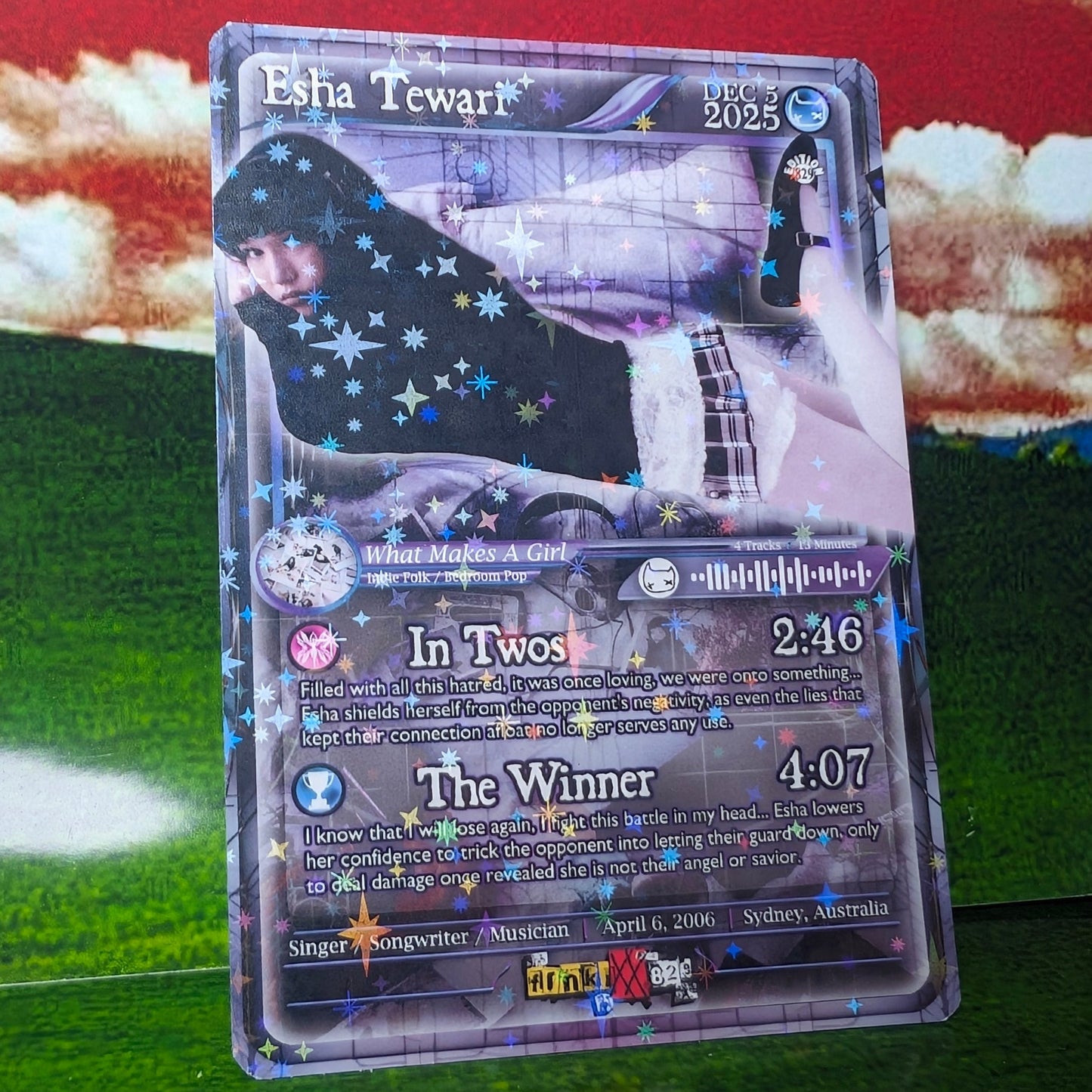 Esha Tewari Holographic Trading Card