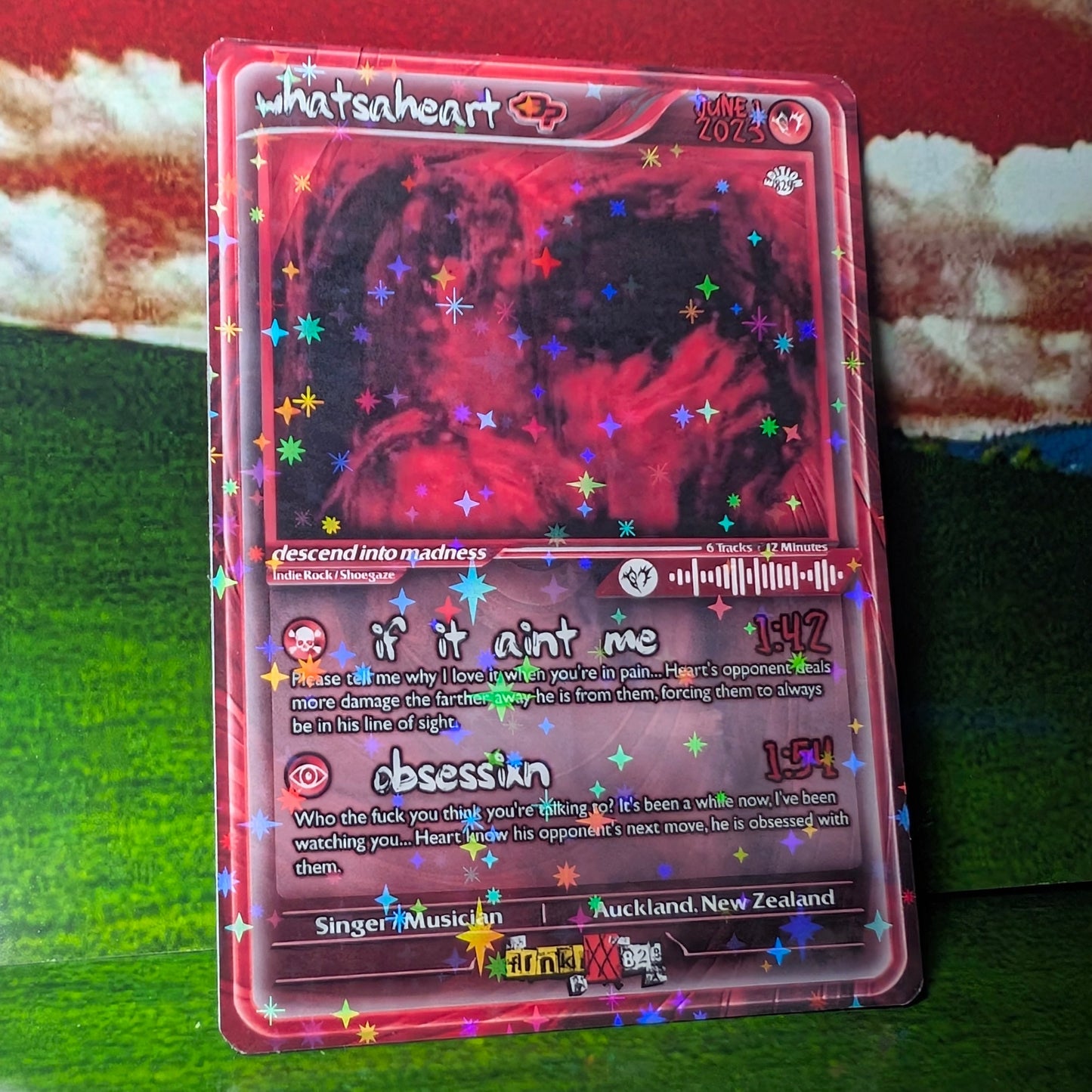 whatsaheart Holographic Trading Card Set