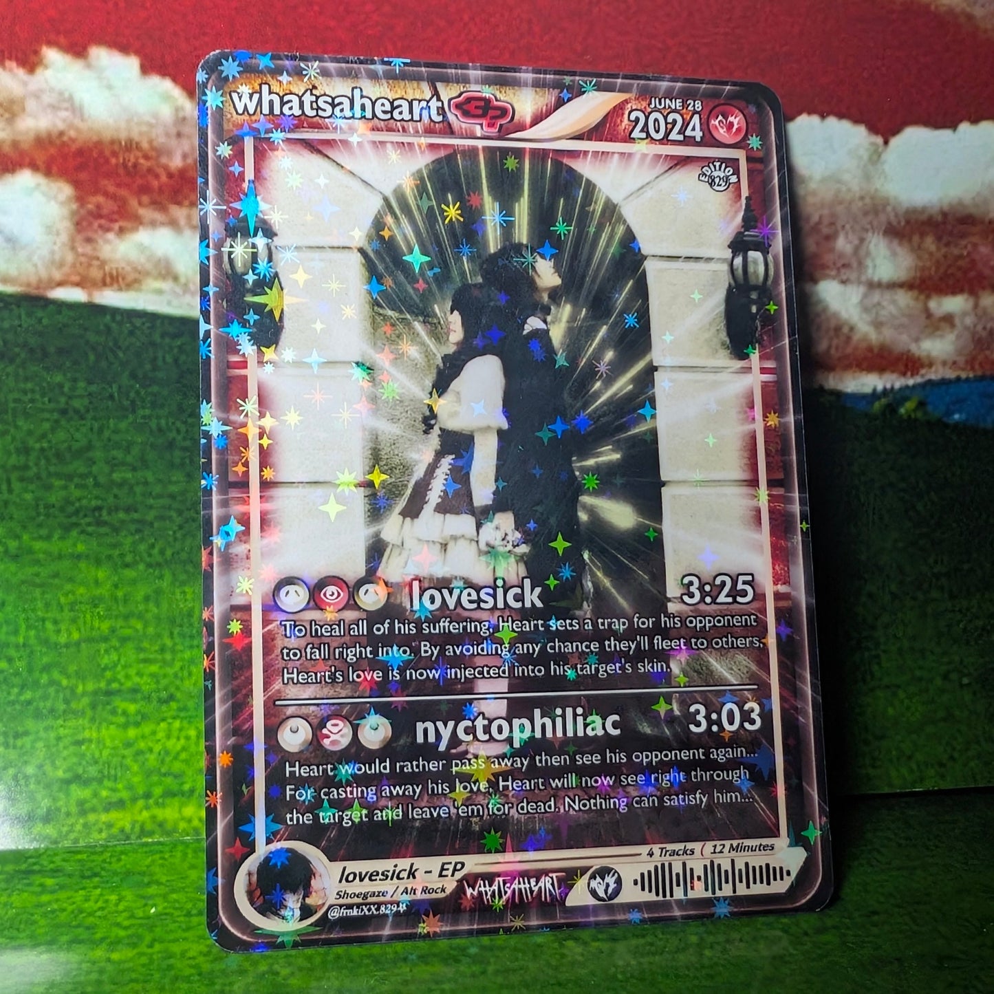 whatsaheart Holographic Trading Card Set