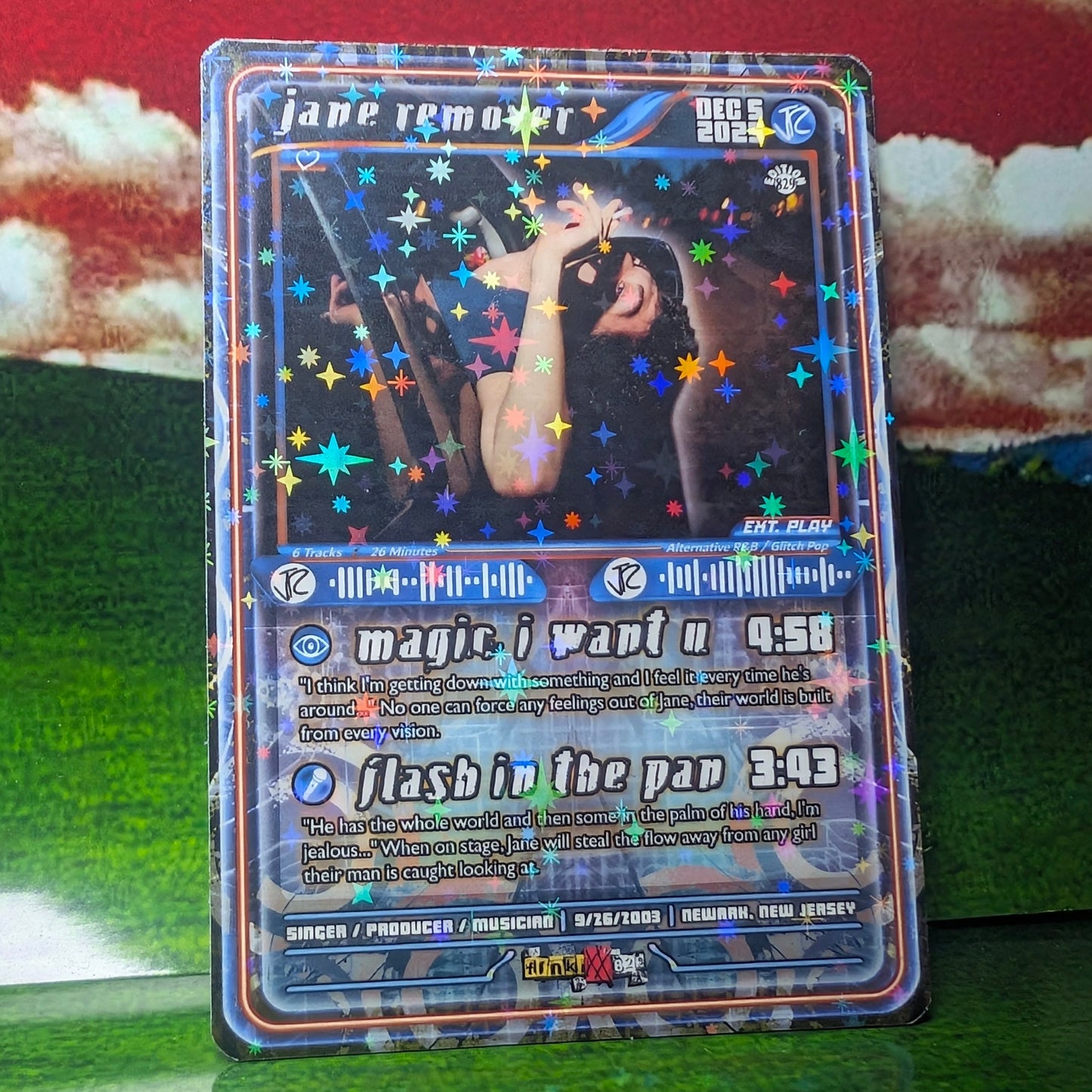 Jane Remover Holographic Trading Card Set