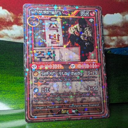 whatsaheart Holographic Trading Card Set
