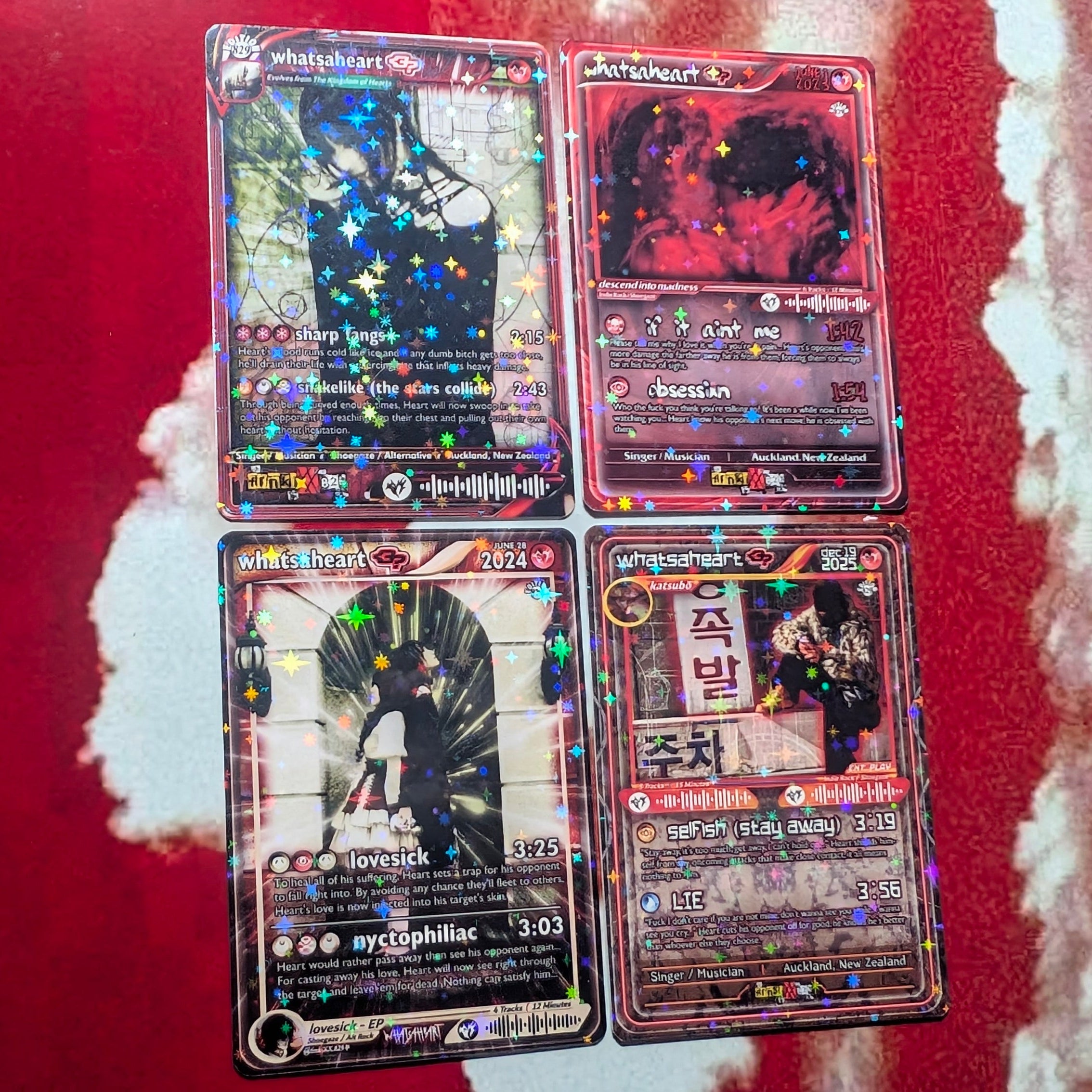 whatsaheart Holographic Trading Card Set – frnkiXX.829