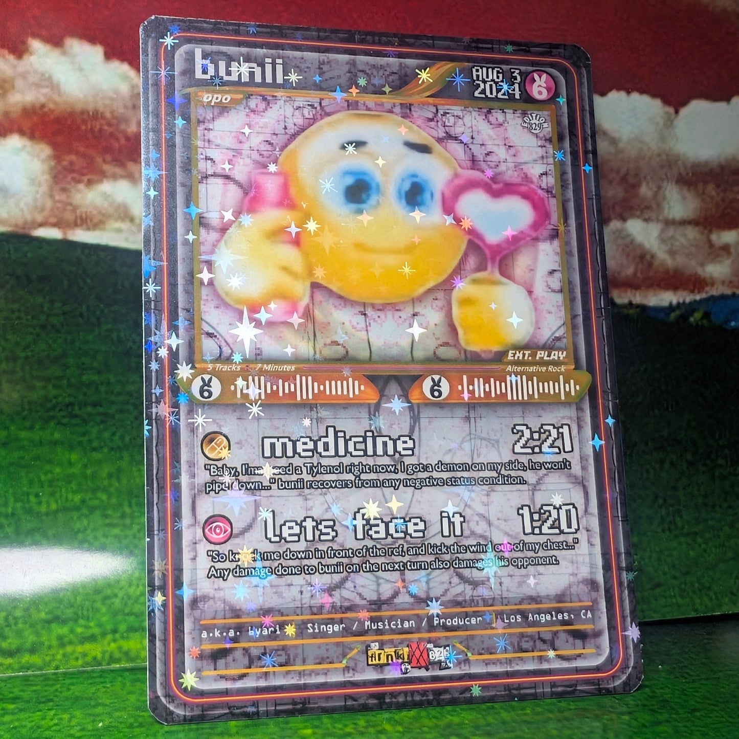 bunii / 6yari Holographic Trading Card Set