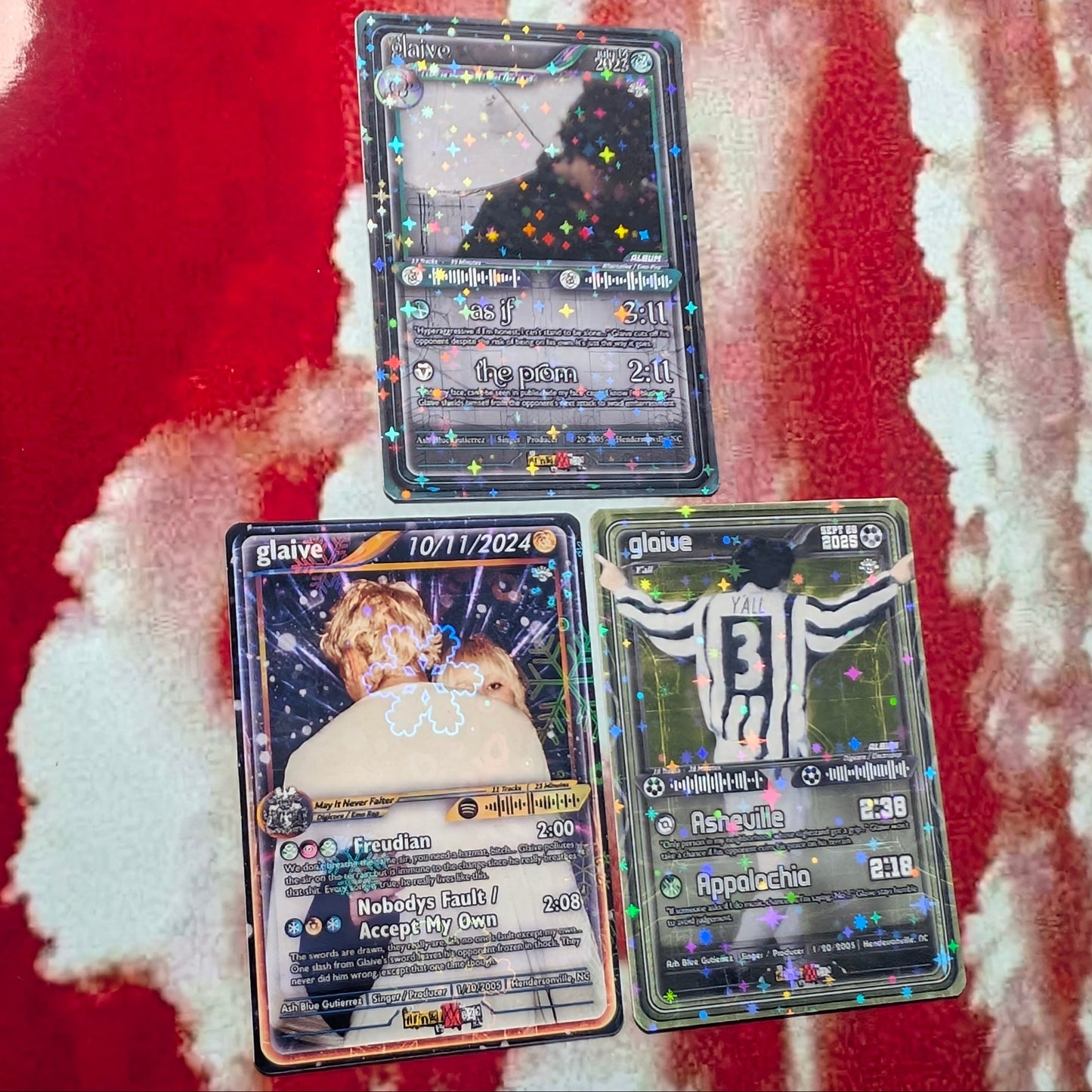 glaive Holographic Trading Card Set