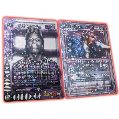 ASAP Rocky Holographic Trading Card Set