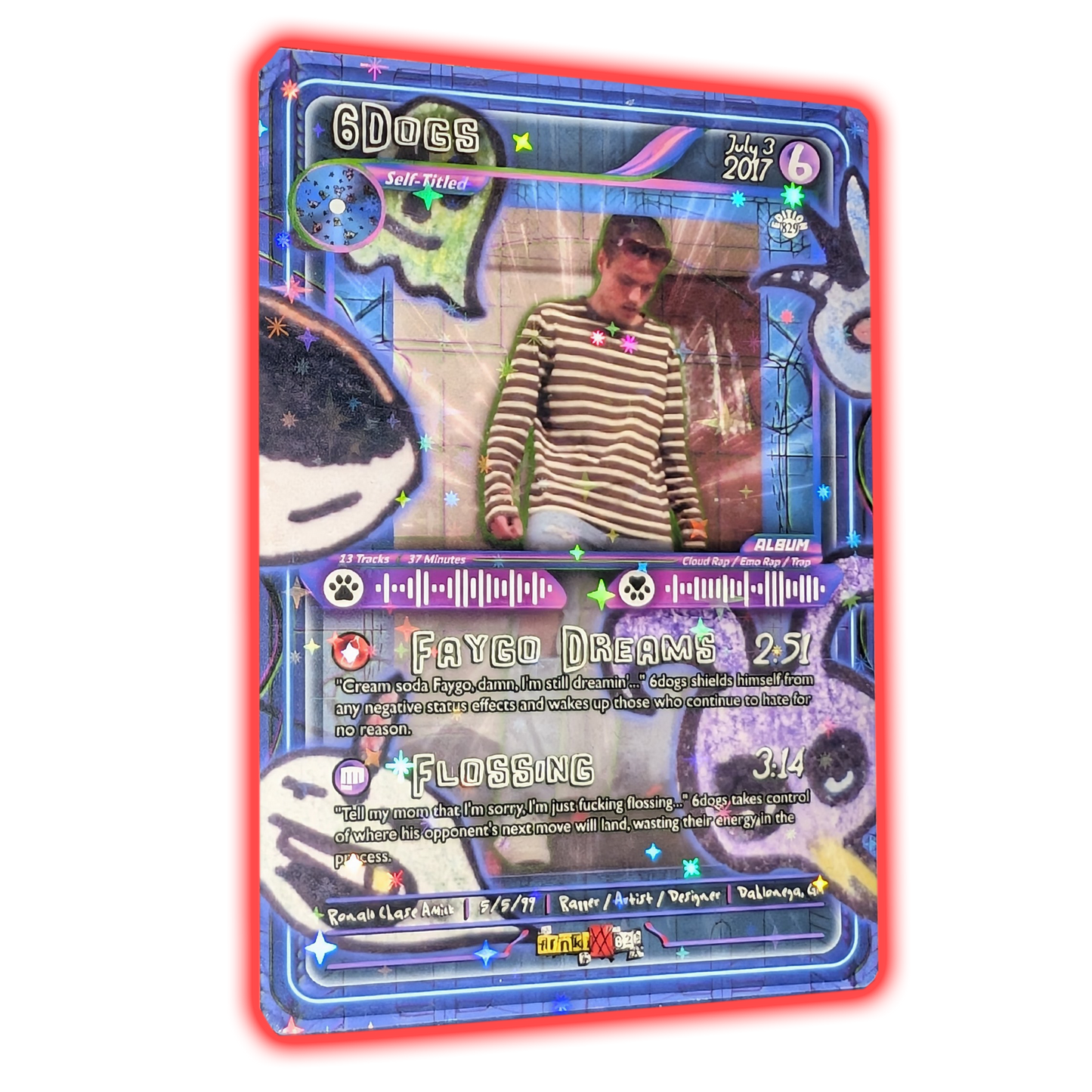 6dogs Holographic Trading Card
