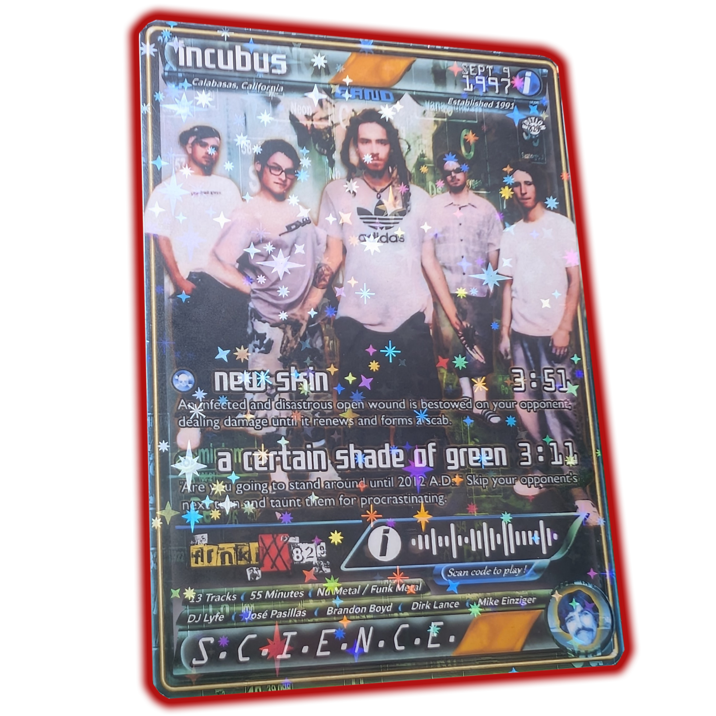 Incubus Holographic Trading Card