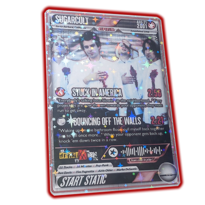 Sugarcult Holographic Trading Card