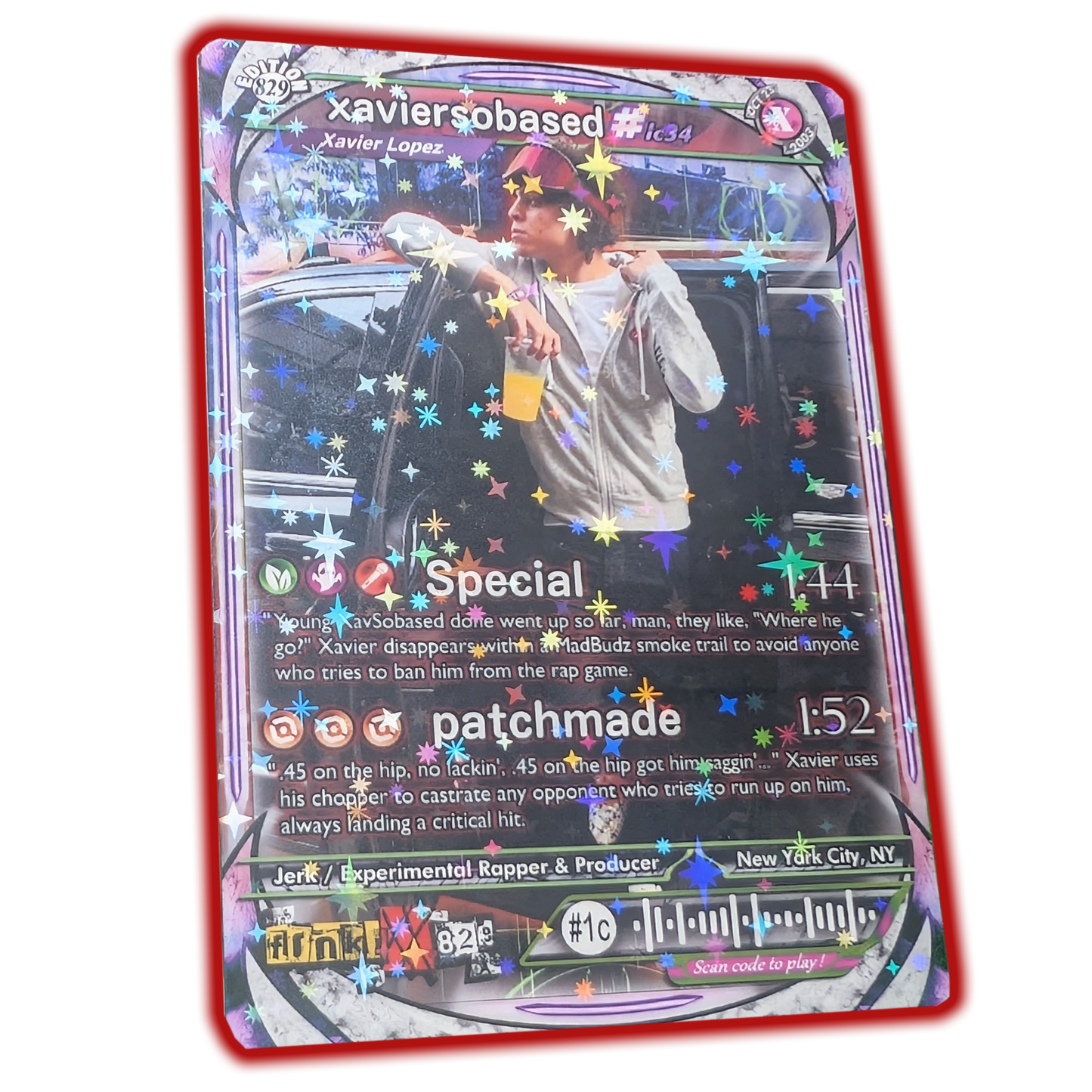 xaviersobased Holographic Trading Card Set