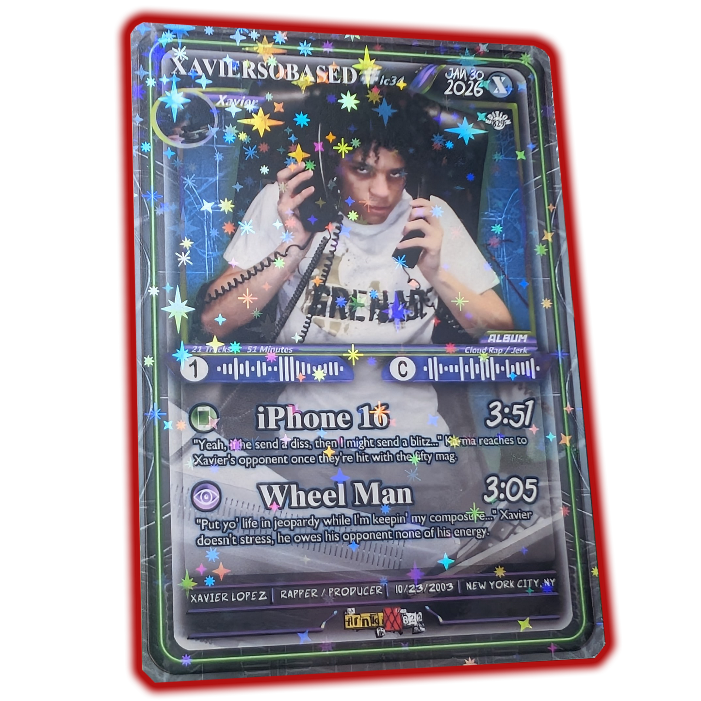 xaviersobased Holographic Trading Card Set