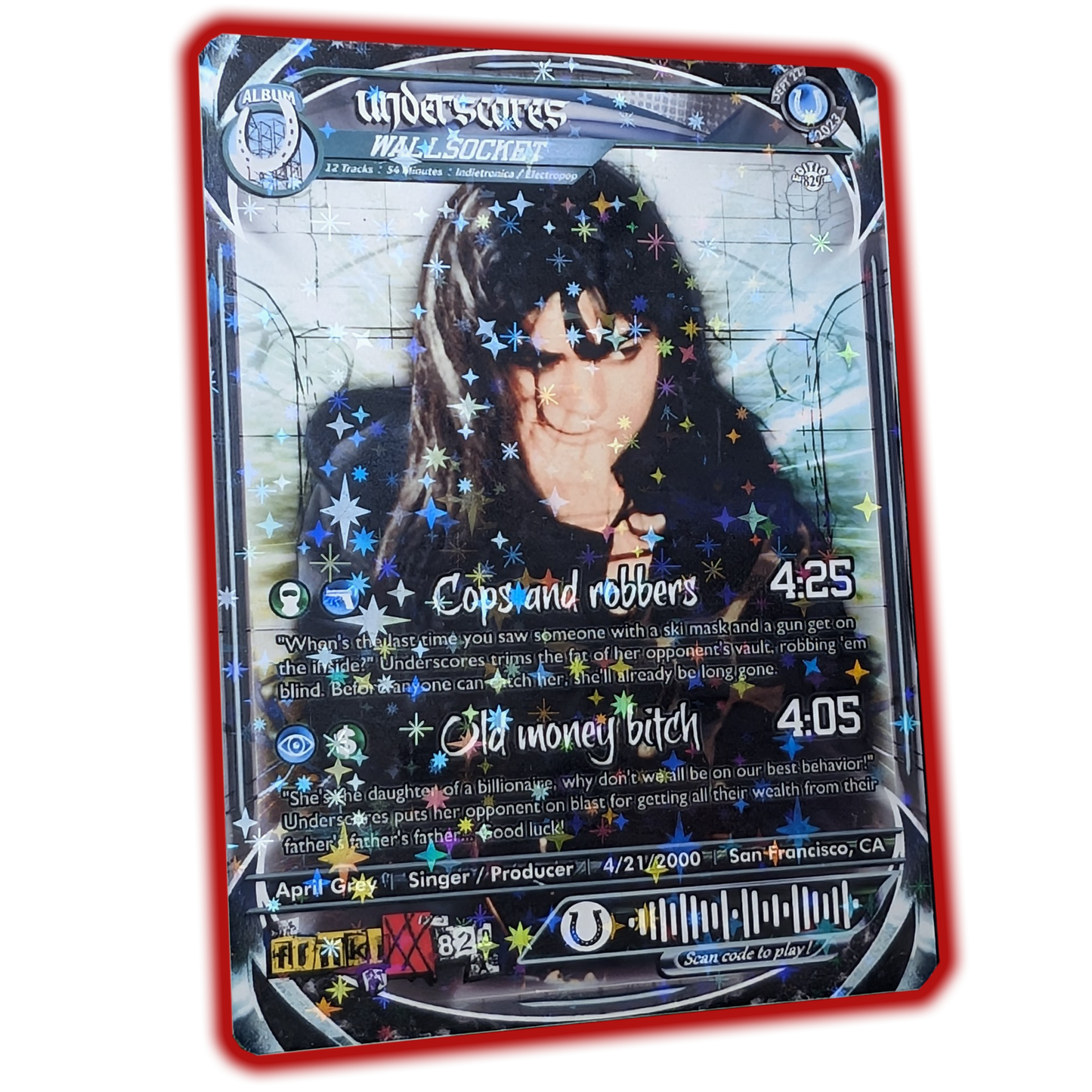 underscores Holographic Trading Card Set