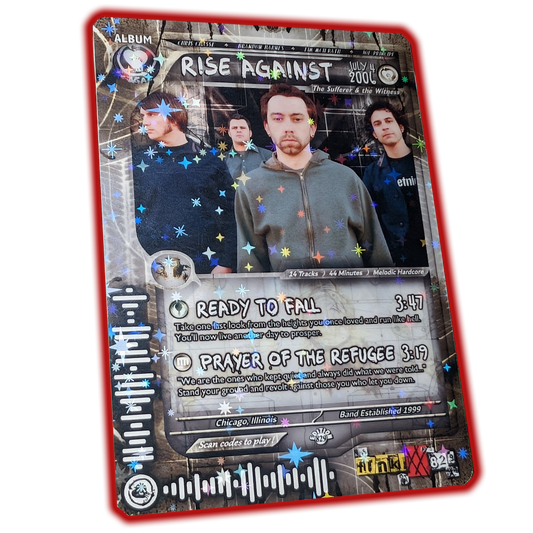 Rise Against Holographic Trading Card