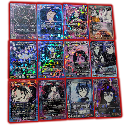 Sewerslvt/Cynthoni Holographic Trading Card Set