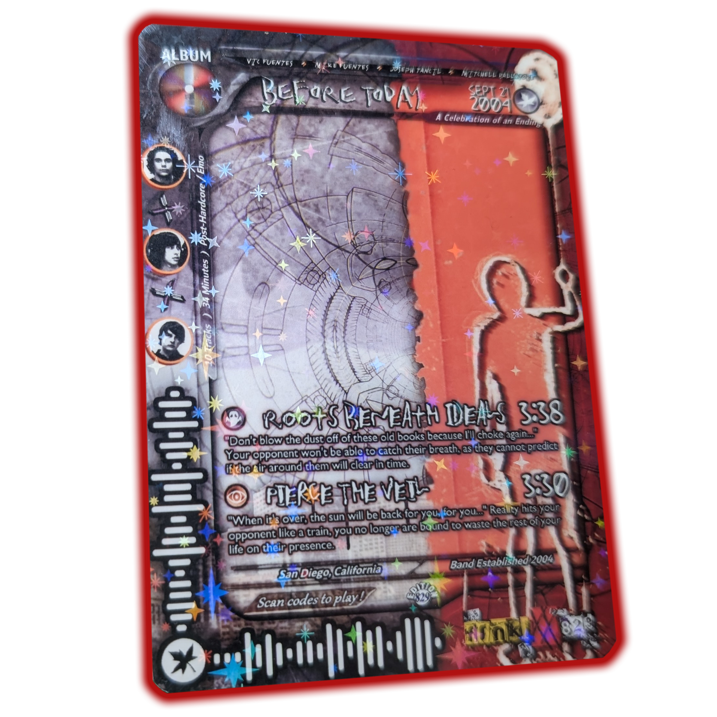 PTV Holographic Trading Card Set