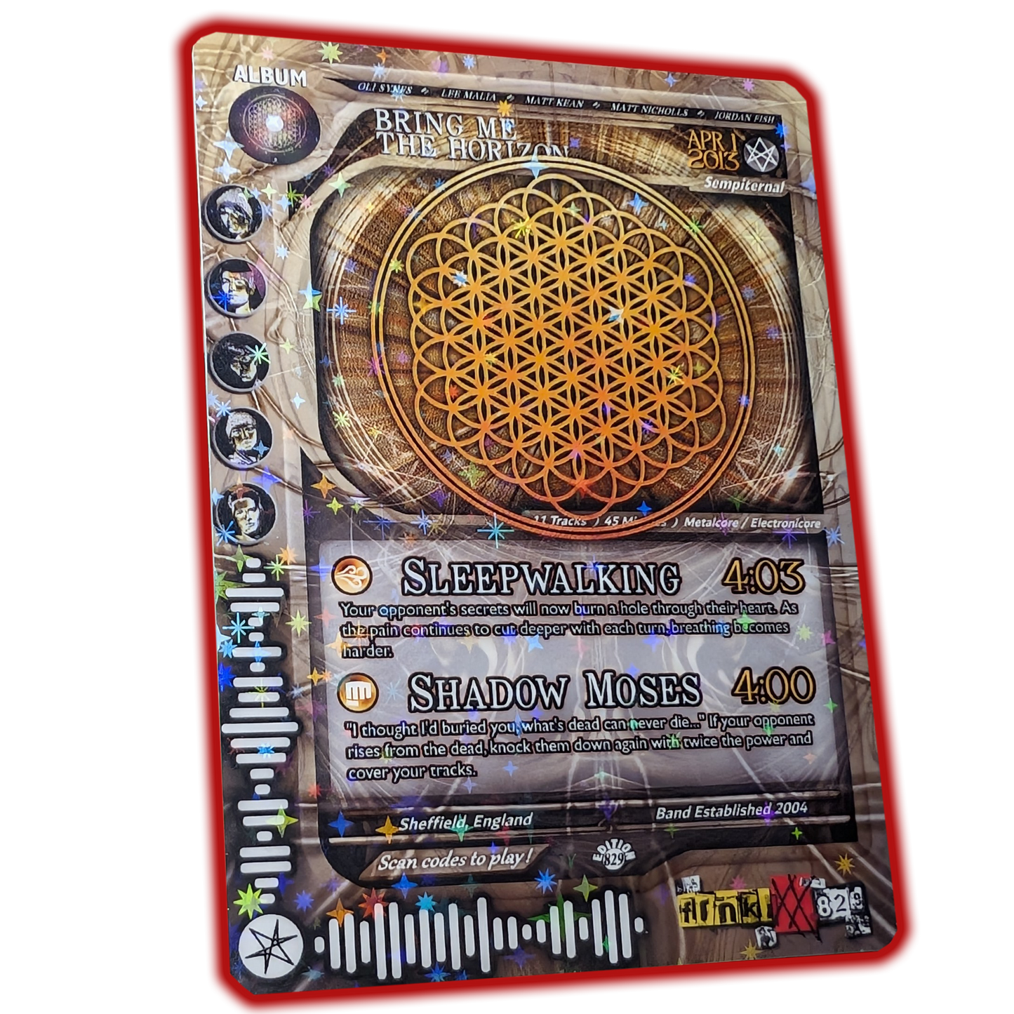 BMtH Holographic Trading Card Set