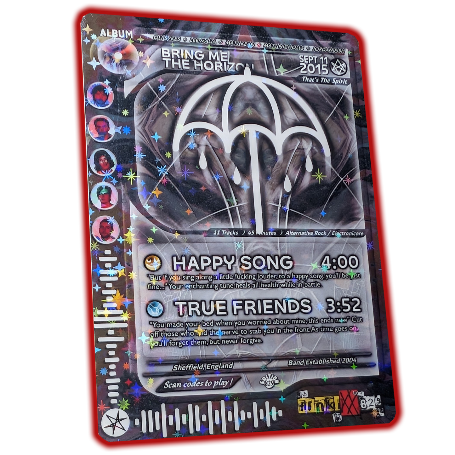 BMtH Holographic Trading Card Set