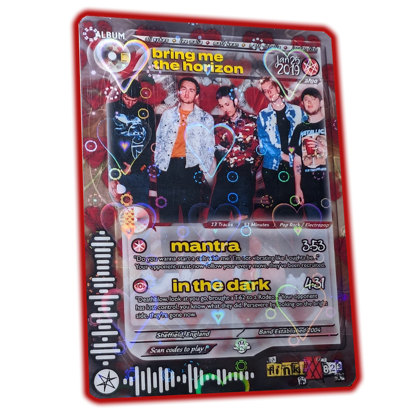 BMtH Holographic Trading Card Set
