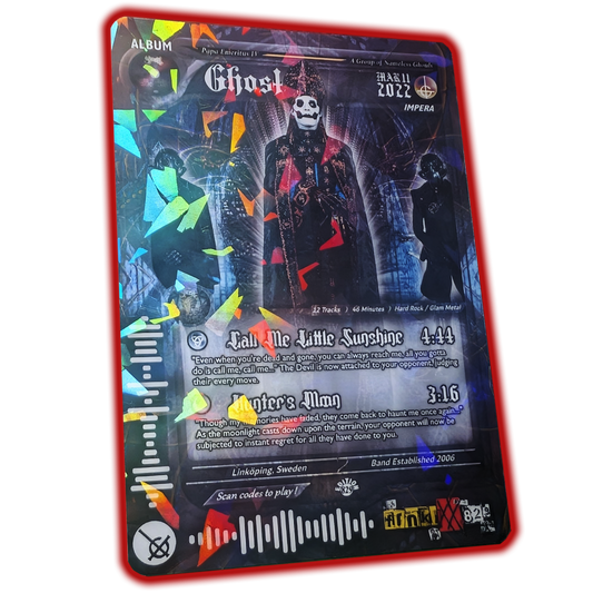 Ghost Holographic Trading Card
