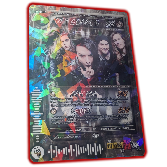 Get Scared Holographic Trading Card