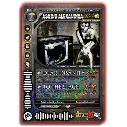 Asking Alexandria Holographic Trading Card Set