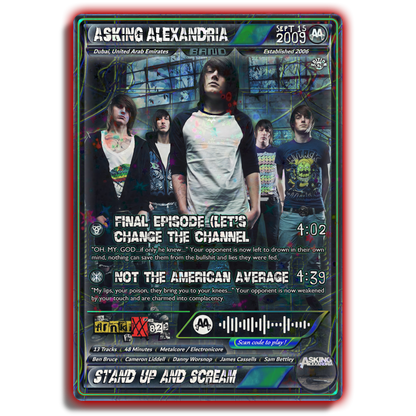 Asking Alexandria Holographic Trading Card Set