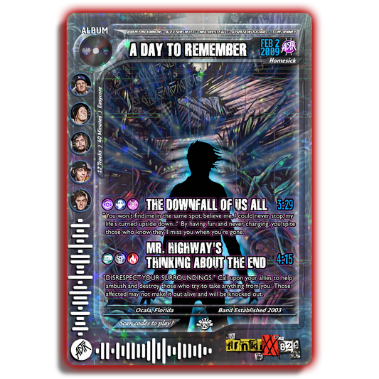 A.D.T.R. Holographic Trading Card