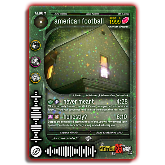 American Football Holographic Trading Card