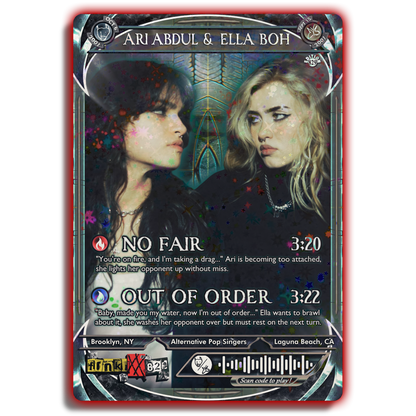Ari Abdul & Ella Boh Holographic Trading Card