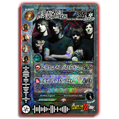 B.M.t.H. Holographic Trading Card Set