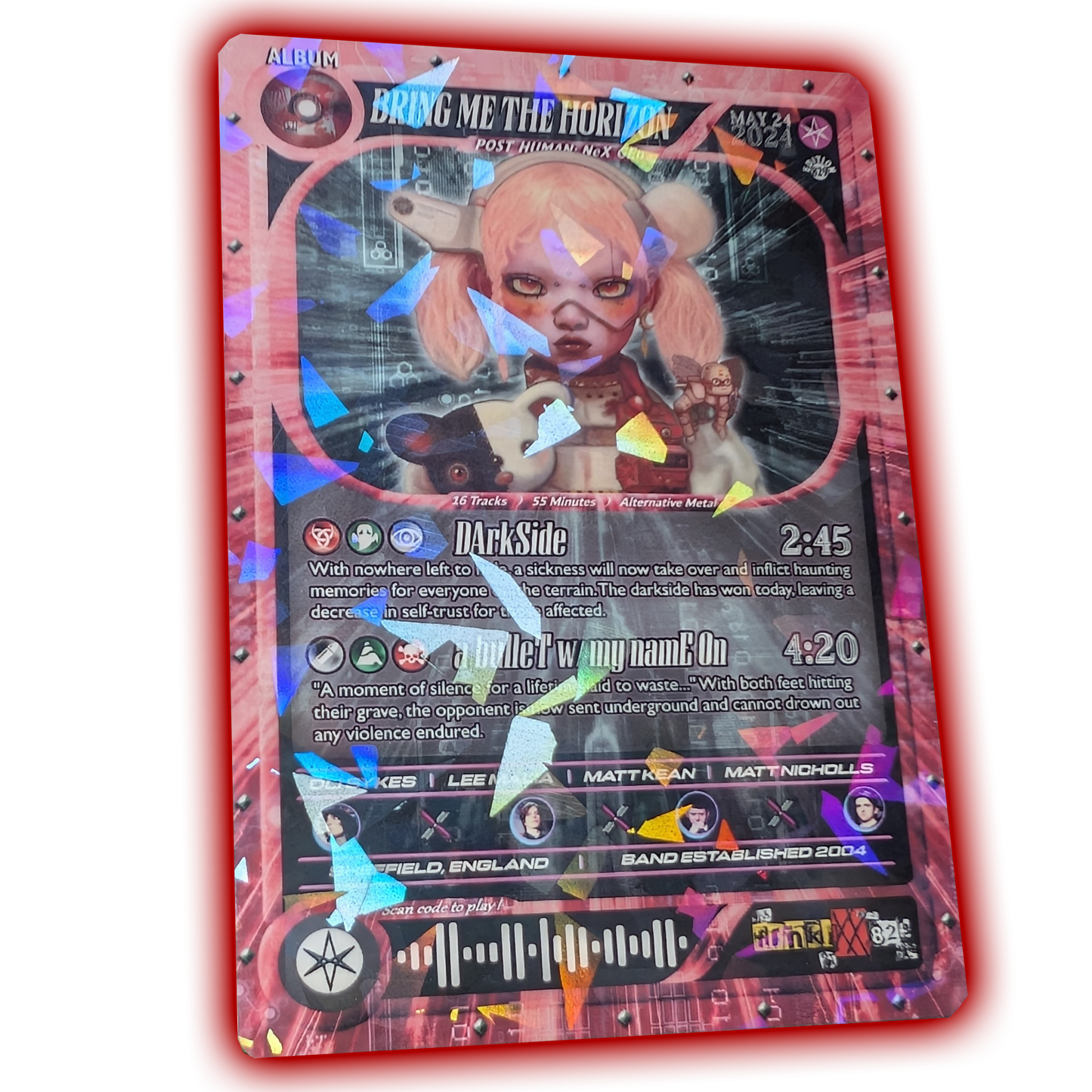 Bring Me The Horizon Holographic Trading Card Set