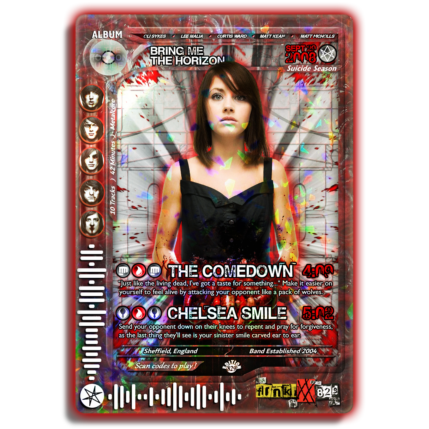 B.M.t.H. Holographic Trading Card Set